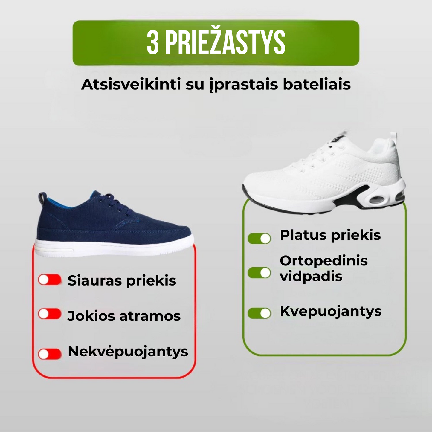 OrthoMove - Ergonomiška skausmą mažinanti avalynė