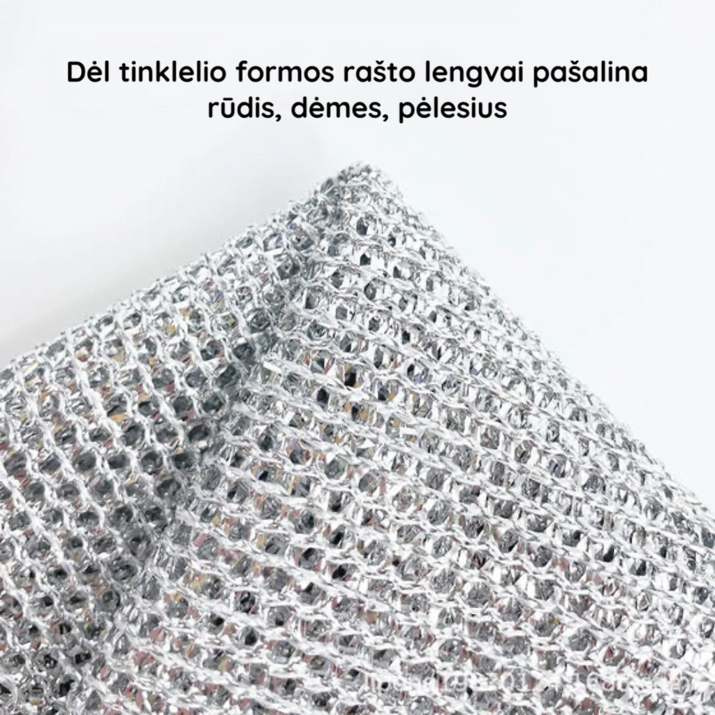 NanoClean™ - Daugkartinės universalios vielinės šluostės