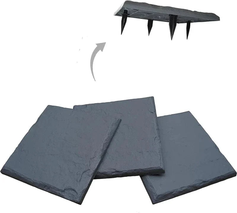 Jardioui 16 Pierres (6.25 €/ pcs) / Gris Pierres de Marche Carrées Prestige Jardin