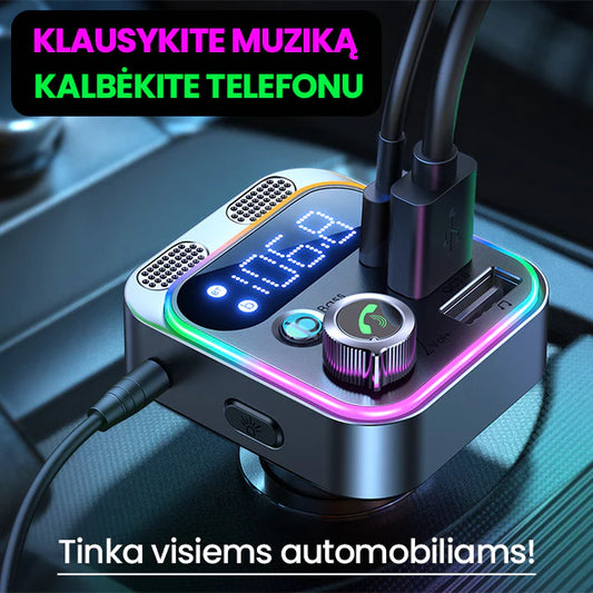 FM Bluetooth mašinos moduliatorius