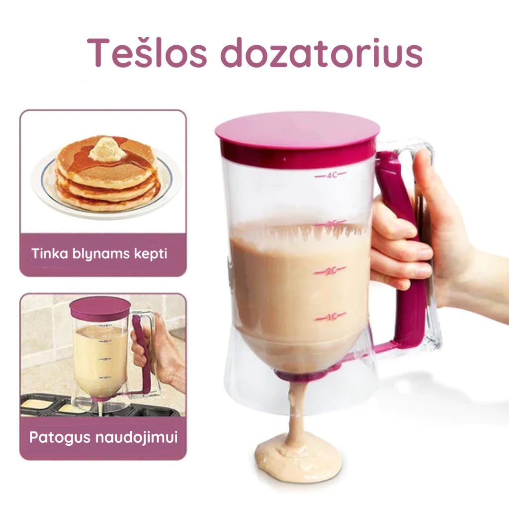 Blynų ir keksiukų tešlos dozatorius