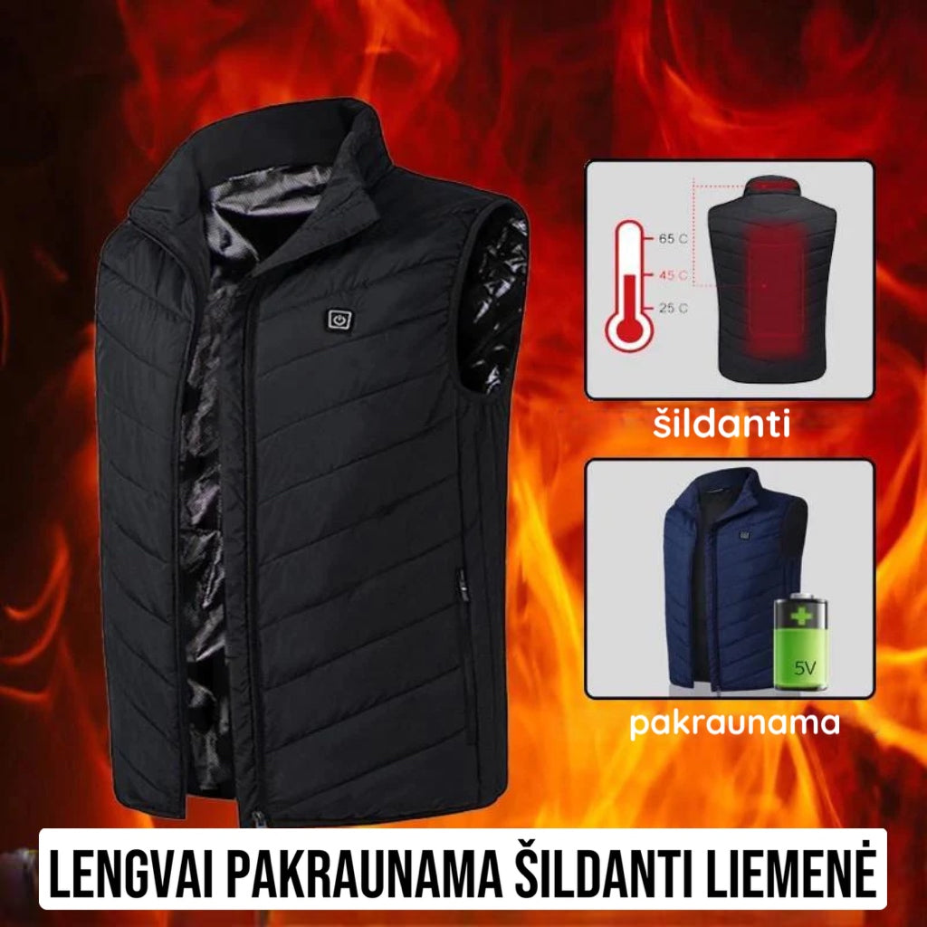 Warmy™ šildanti liemenė, veikianti mygtuko paspaudimo, unisex