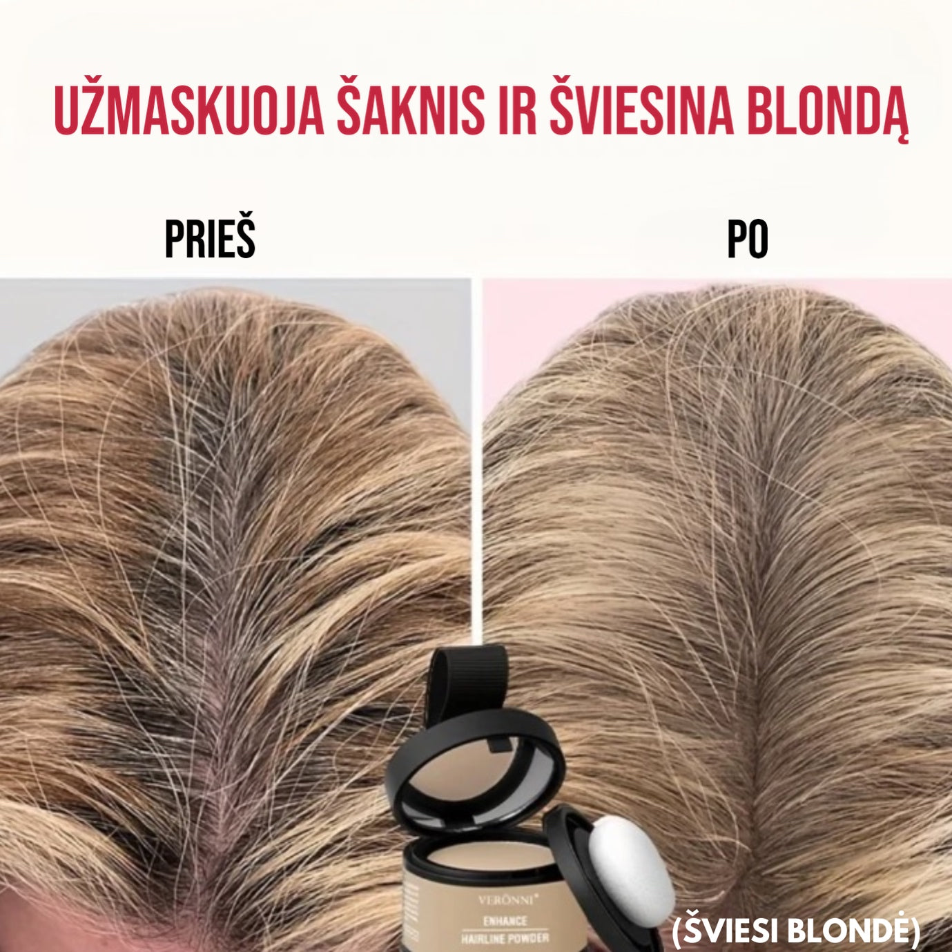 Plaukų Pudra | Išlieka Iki Kito Plovimo