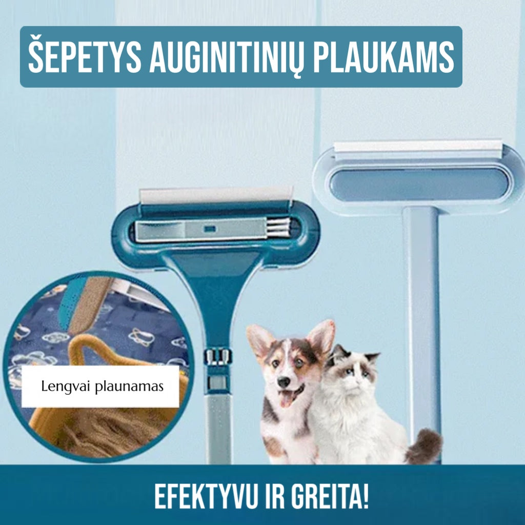 Daugiafunkcinis naminių gyvūnėlių plaukų šalintuvas