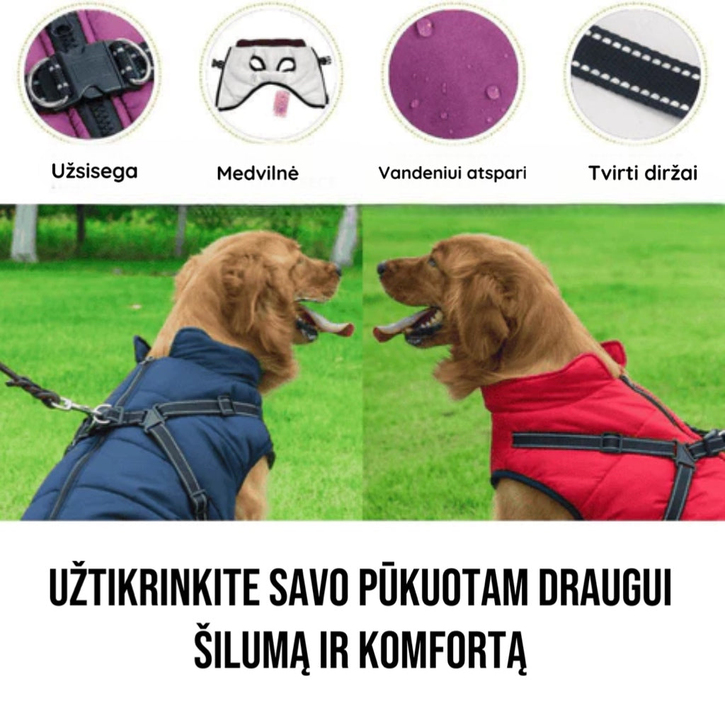 DogFashion™ neperšlampama žieminė striukė šunims