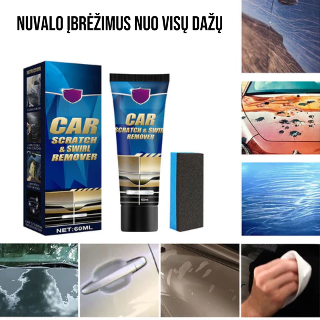 🚗🔥Kremas automobilio įbrėžimams šalinti