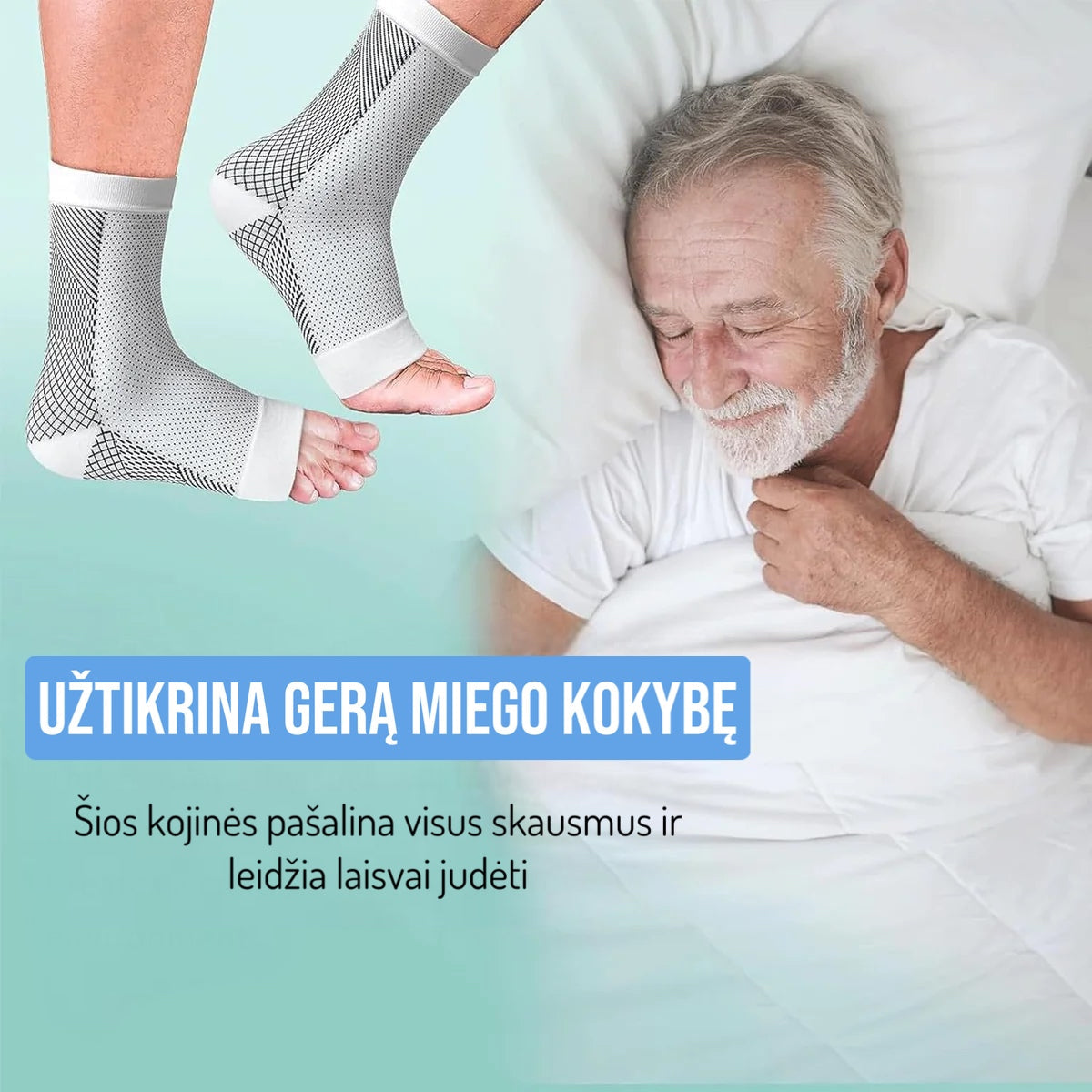 Ortopedinės "Neurosocks" kojinės - patinimą ir skausmą malšinančios kojinės