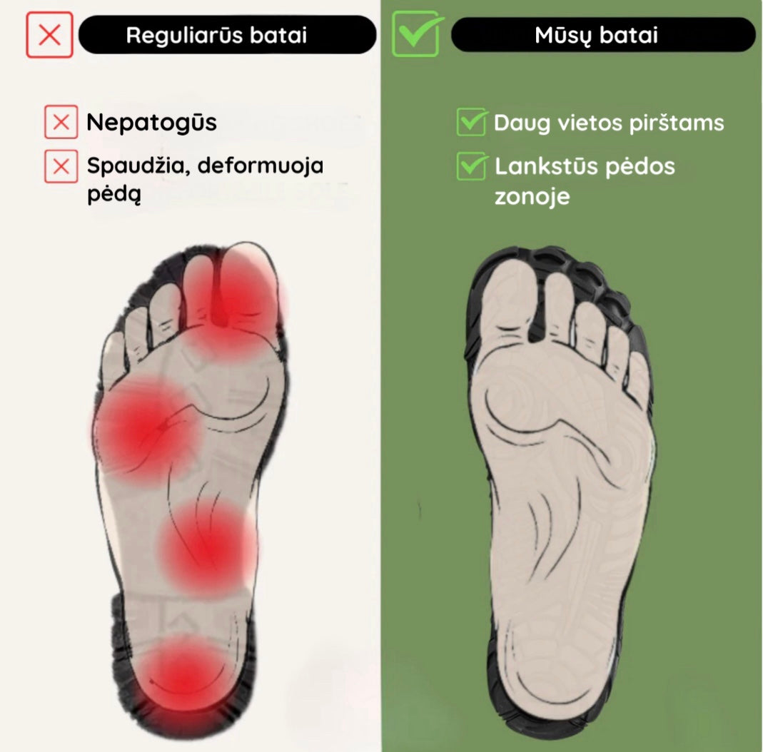 Ortopediniai žieminiai universalūs neslystantys batai