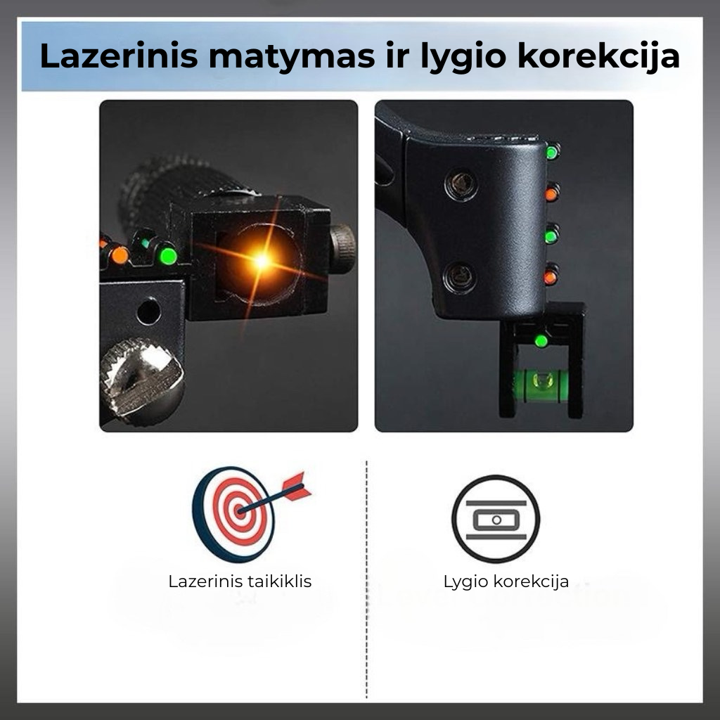 Profesionali dervos lazerinė katapulta