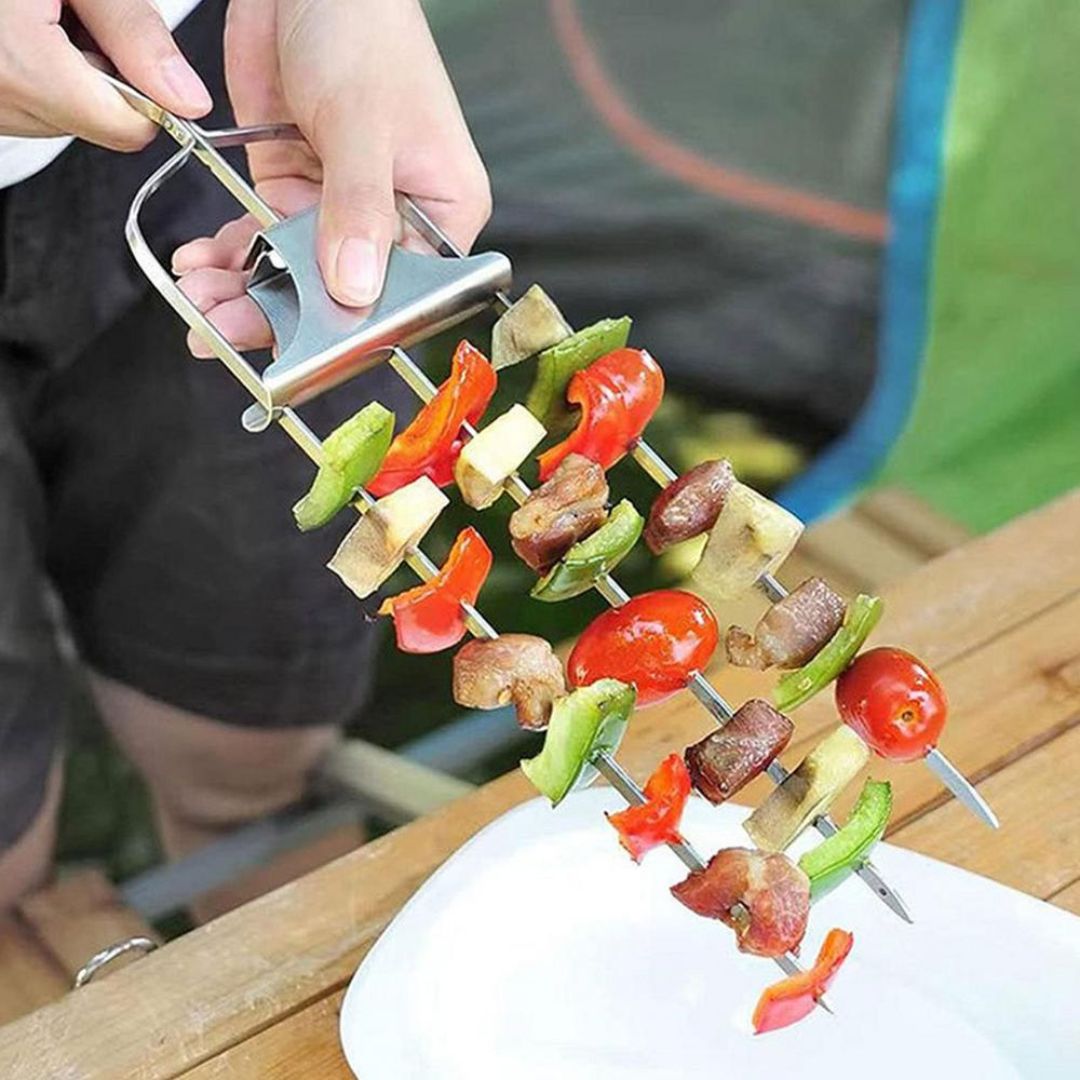 Trijų krypčių įrankis griliui "3-Way GrillSkewers"