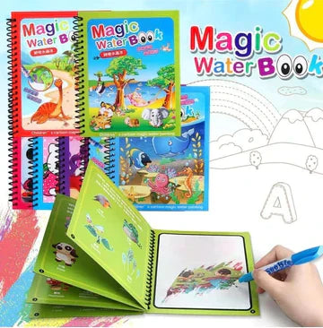 Magiška Piešimo Knyga su Vandens Pieštuku "Magic Water Book"