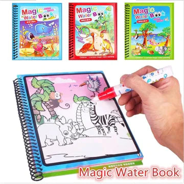 Magiška Piešimo Knyga su Vandens Pieštuku "Magic Water Book"