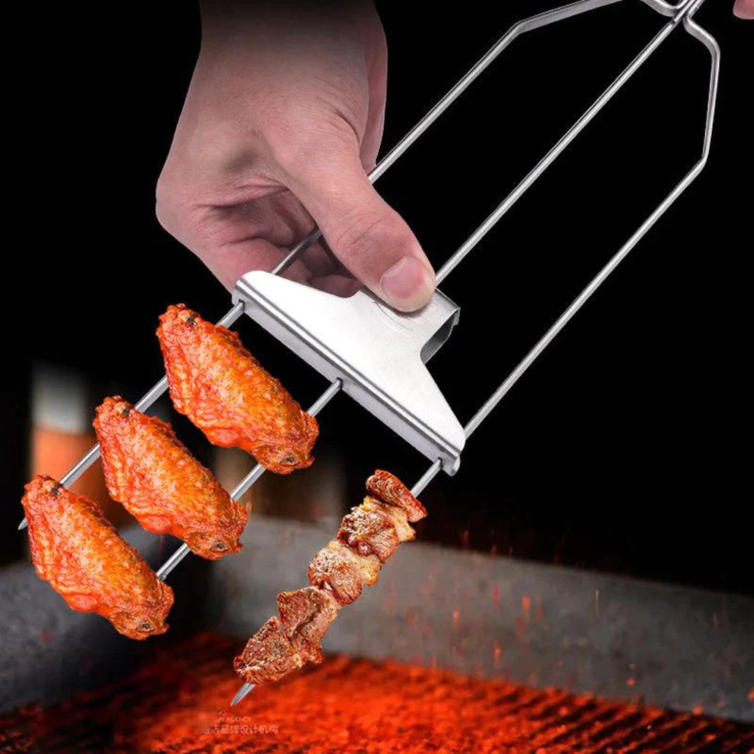 Trijų krypčių įrankis griliui "3-Way GrillSkewers"