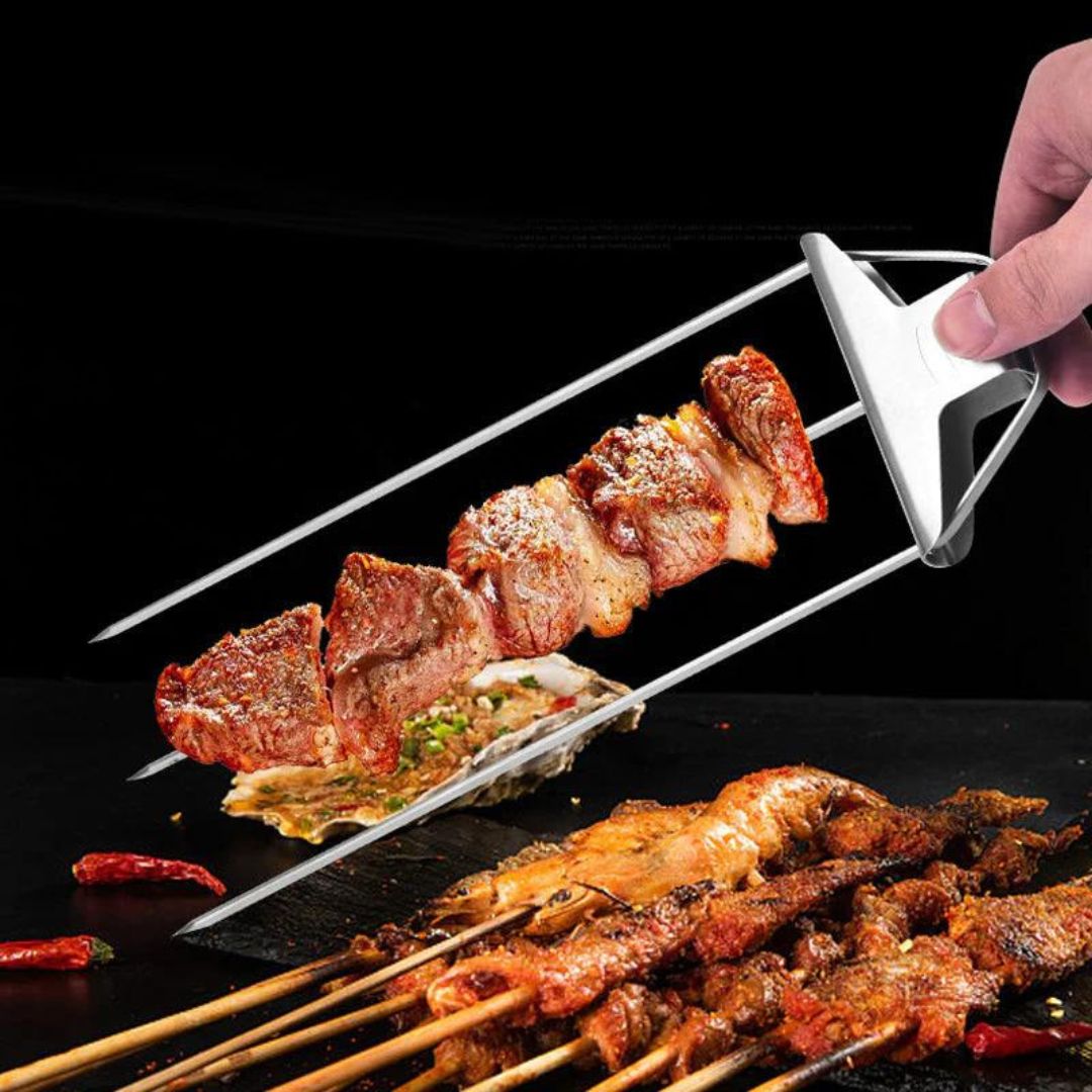 Trijų krypčių įrankis griliui "3-Way GrillSkewers"