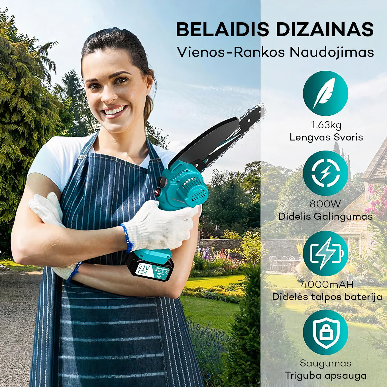 SeeSii® Mini Grandininis Pjūklas: Galingas, Nešiojamas ir Universalus!